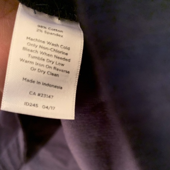 COPY - Talbots navy corduroy skirt with side pockets - Picture 6 of 6